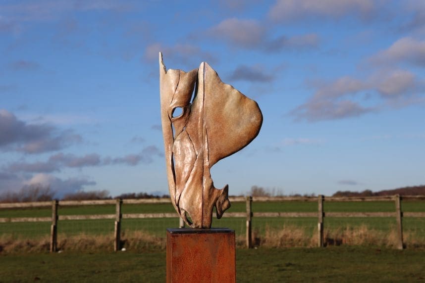 Grace, Bronze Minimalist Abstract Horse Head sculpture, - Image 7