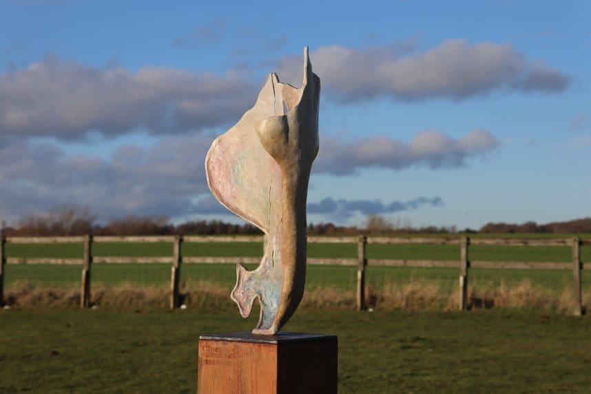 Grace, Bronze Minimalist Abstract Horse Head sculpture, - Image 10