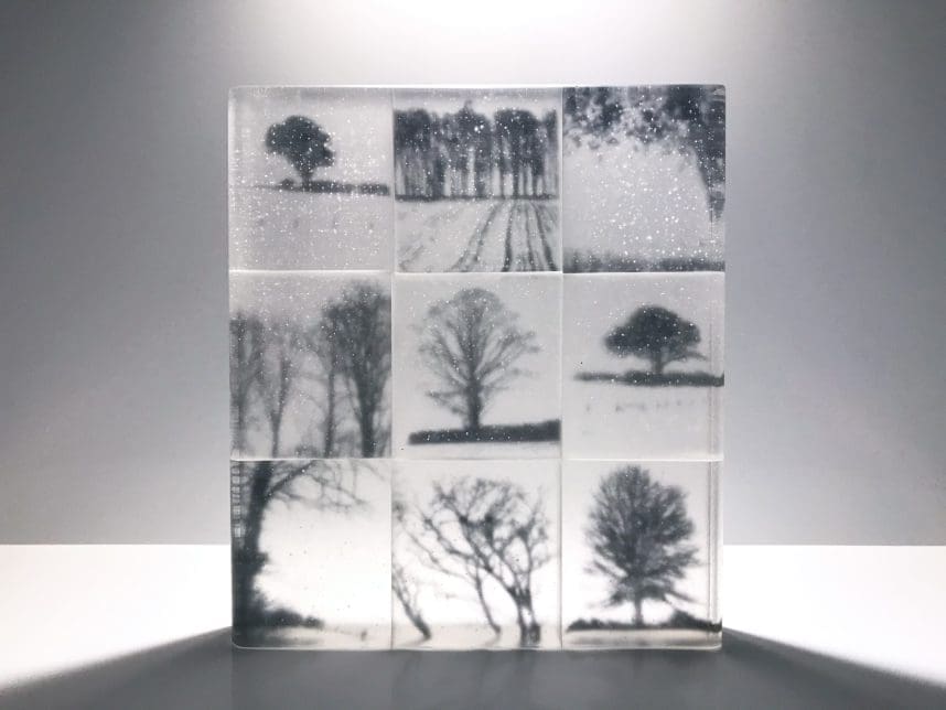 'Memories' Great Trees on Glass Panels Sculpture - Image 5