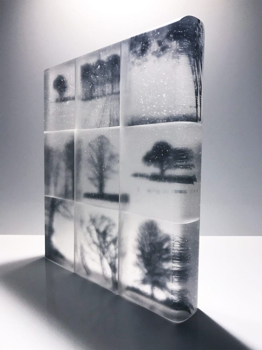 'Memories' Great Trees on Glass Panels Sculpture - Image 3