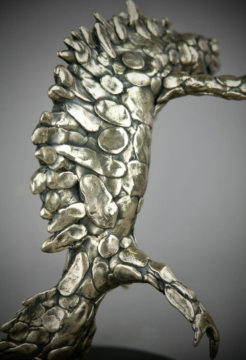 'Great Crested Newt' Abstract Large Sculpture, - Image 5
