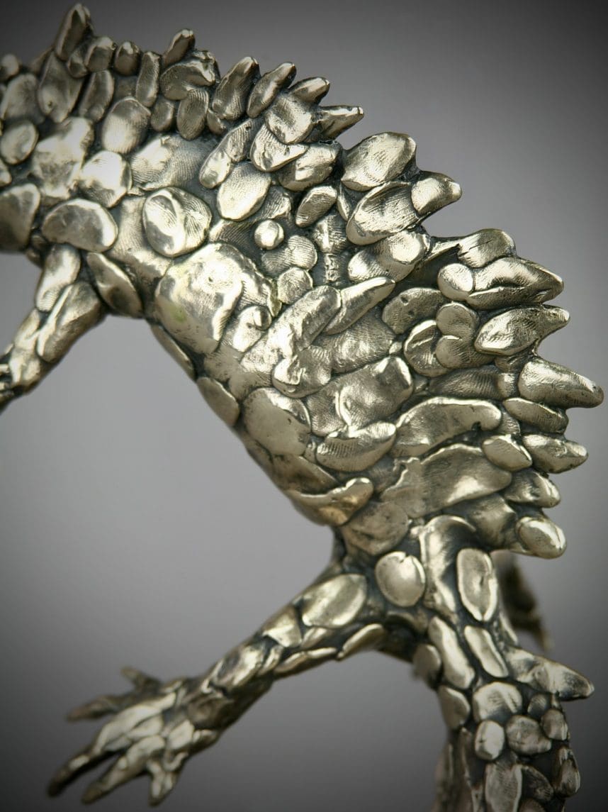 'Great Crested Newt' Abstract Large Sculpture, - Image 4