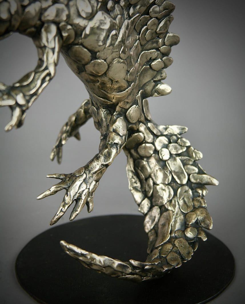 'Great Crested Newt' Abstract Large Sculpture, - Image 3