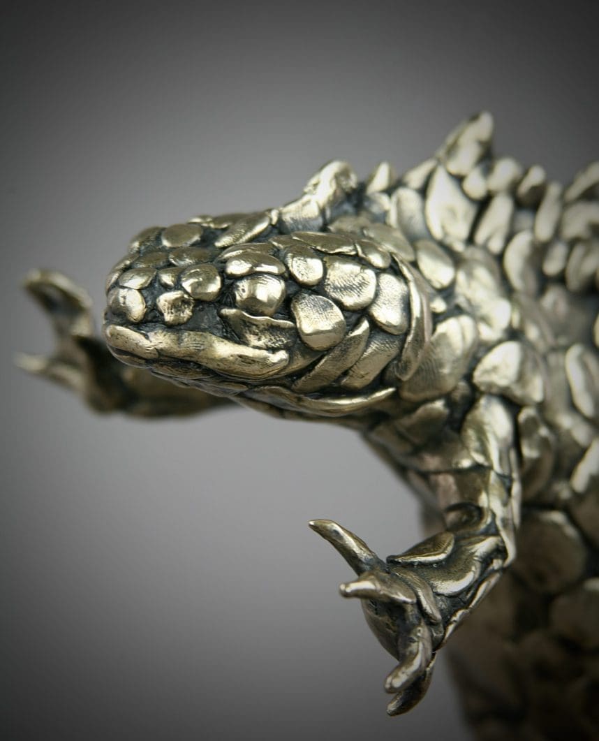 'Great Crested Newt' Abstract Large Sculpture, - Image 2