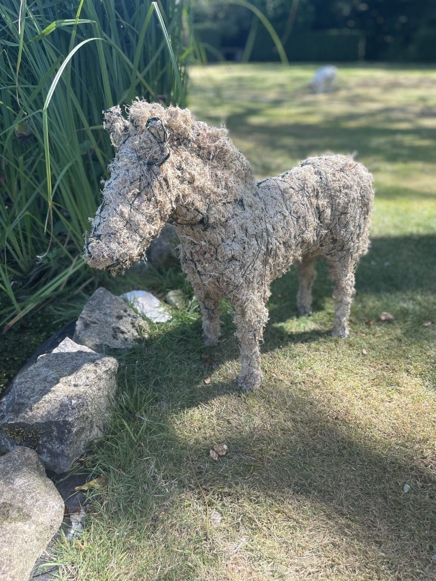Sphagnum Horse (Small Lifelike Garden Yard Sculpture) - Image 4
