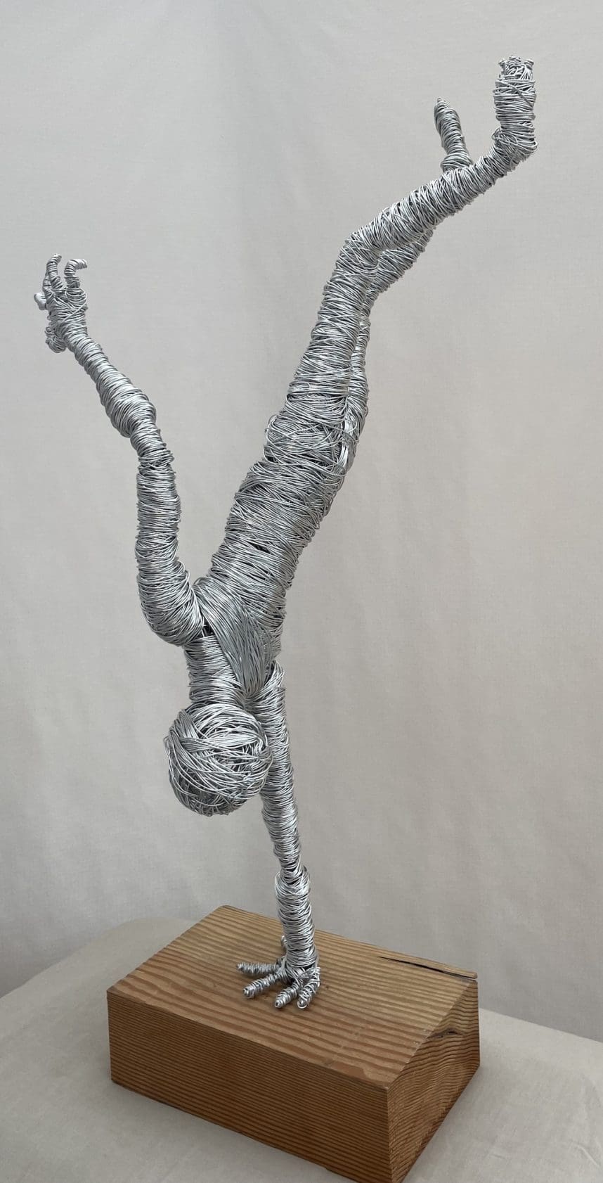 Focus (Abstract Gymnast Ballancing on one Hand Sculpture) - Image 2