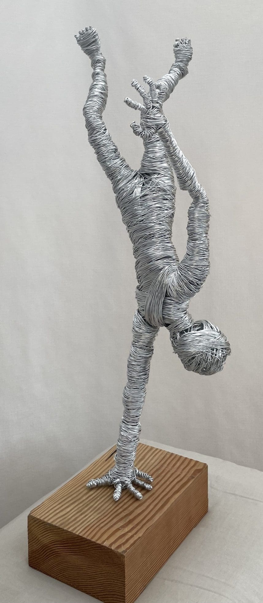 Focus (Abstract Gymnast Ballancing on one Hand Sculpture) - Image 6