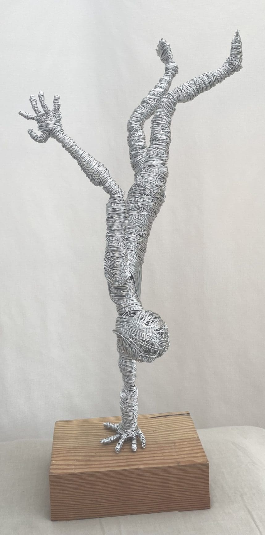 Focus (Abstract Gymnast Ballancing on one Hand Sculpture) - Image 7