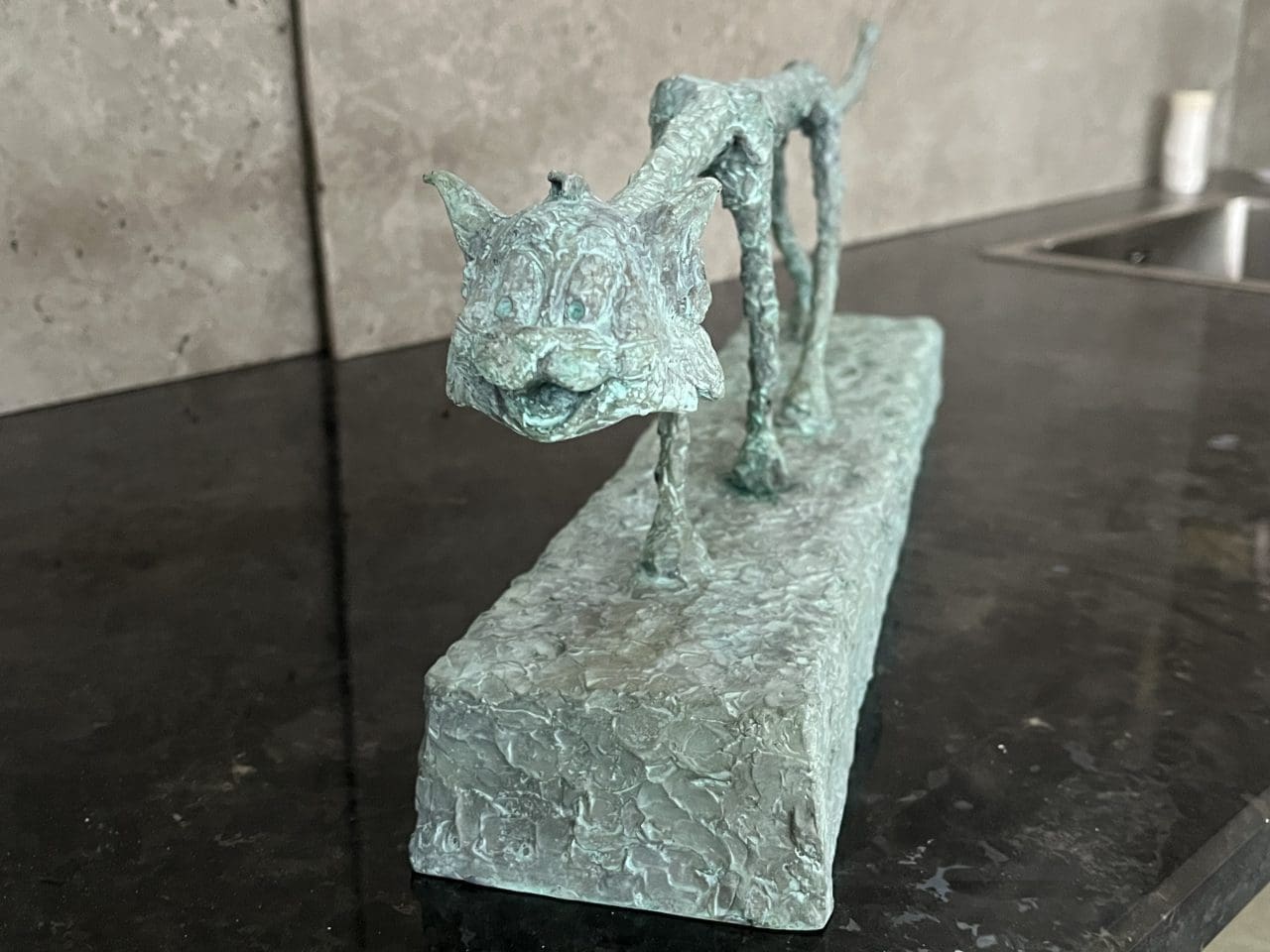 Tom, Abstract Thin Starved Stray Alleycat Sculpture - Image 11