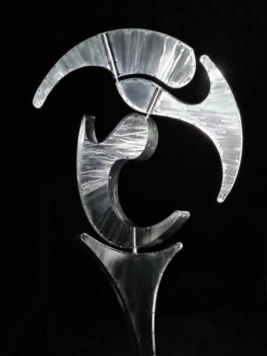 Ripples Kinetic Wind Sculpture - Image 3