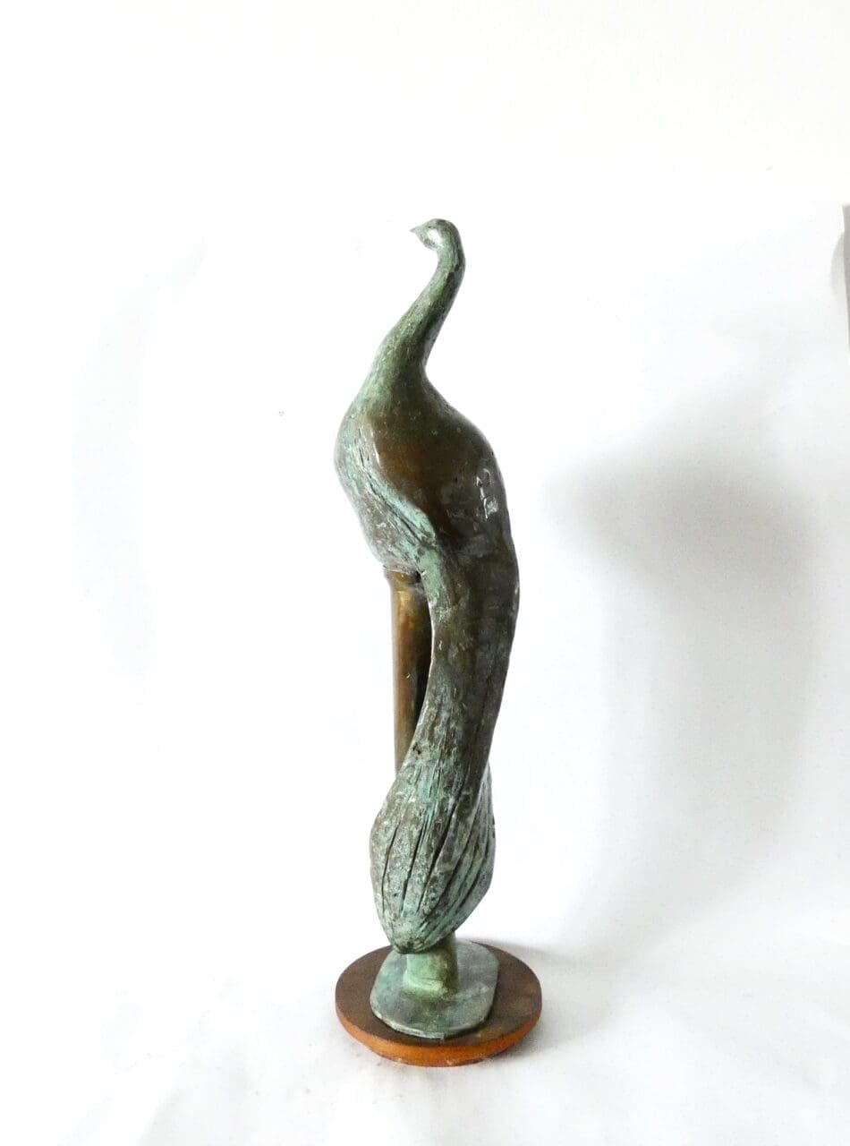 A PEACOCK Bronze Sculpture - Image 3