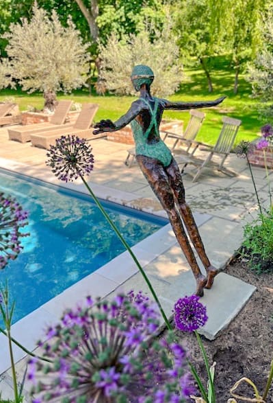 Diving into the Ocean of Life(Bronze Female Sculpture) - Image 6