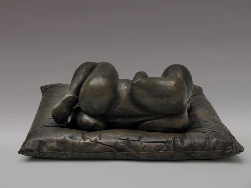 'Comfort' Portly Sleeping Fat Woman Sculpture - Image 5