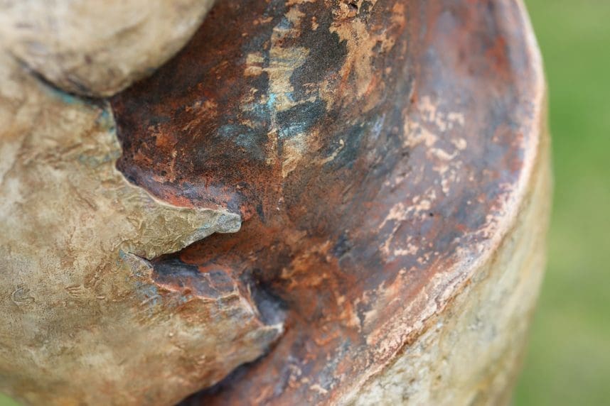 Mother in Waiting Abstract Pregnant Woman Sculpture, - Image 11