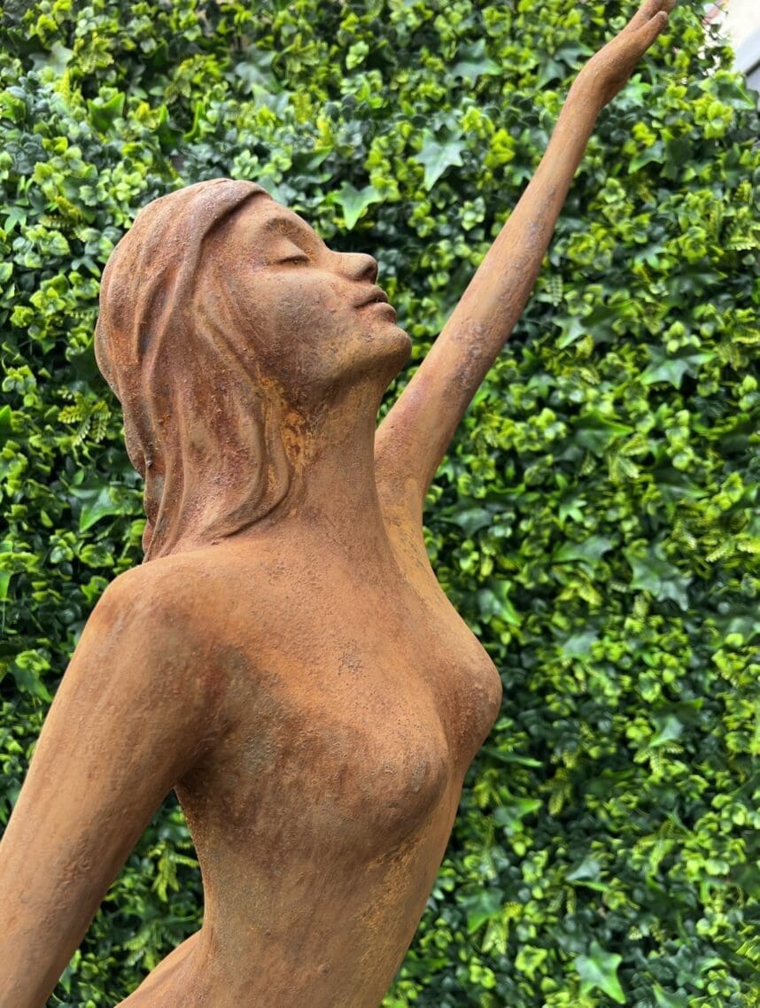 Wishes (Lifelike Life Size Nude Girl Garden Sculpture) - Image 4
