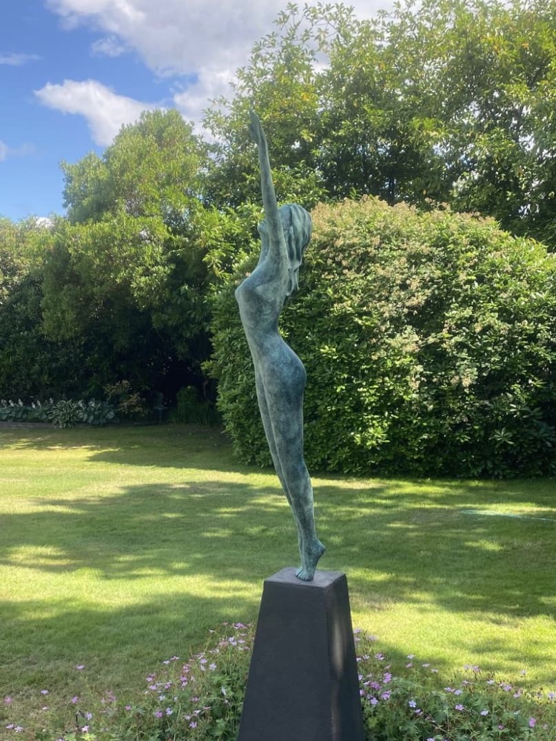Wishes (Lifelike Life Size Nude Girl Garden Sculpture) - Image 7