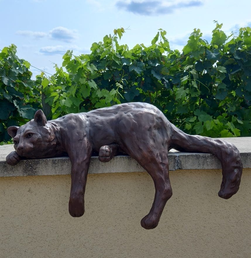 Catatonic (Cat Sleeping on Wall Sculpture) - Image 5