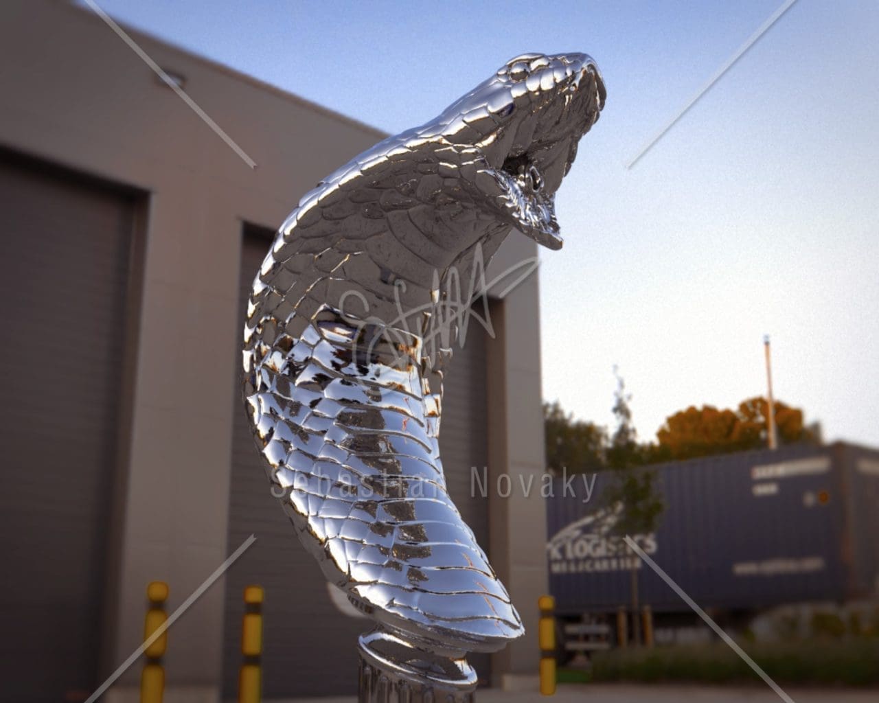 Cobra Head Statue Steel - Image 5