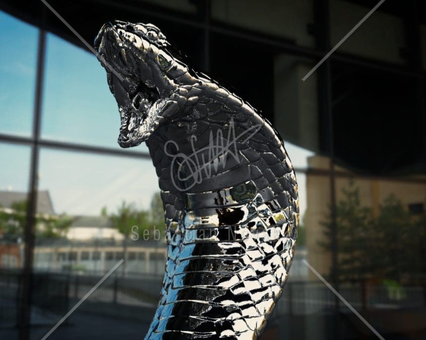 Cobra Head Statue Steel - Image 2