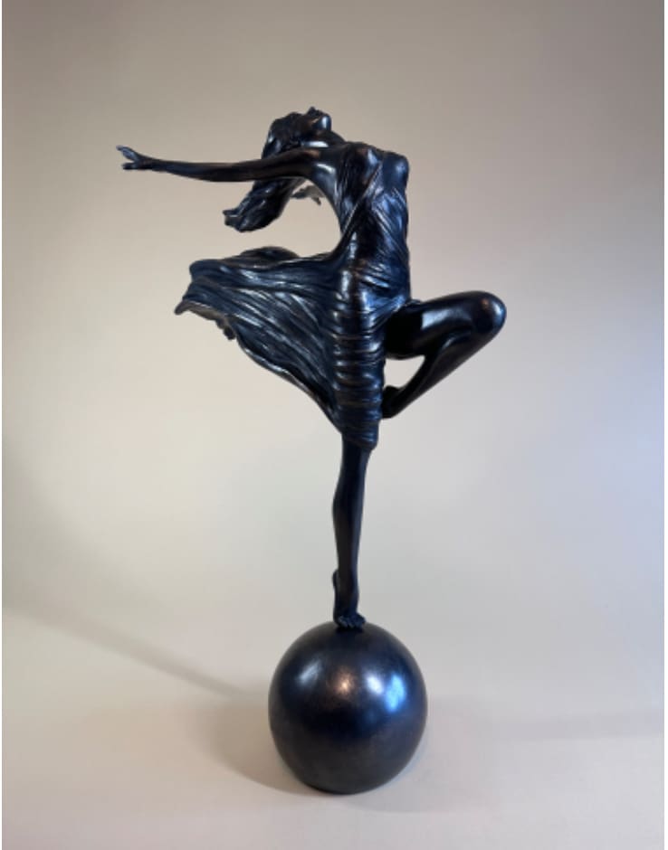 "To Live, to Breath, to Dance"Exhuberant Exstatic semi Nude Sculpture - Image 5
