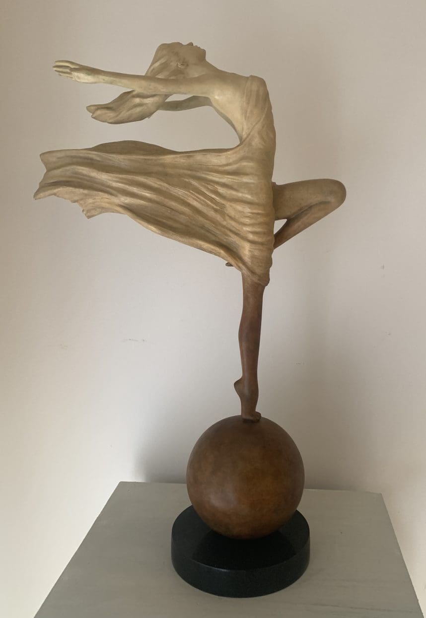"To Live, to Breath, to Dance"Exhuberant Exstatic semi Nude Sculpture - Image 2