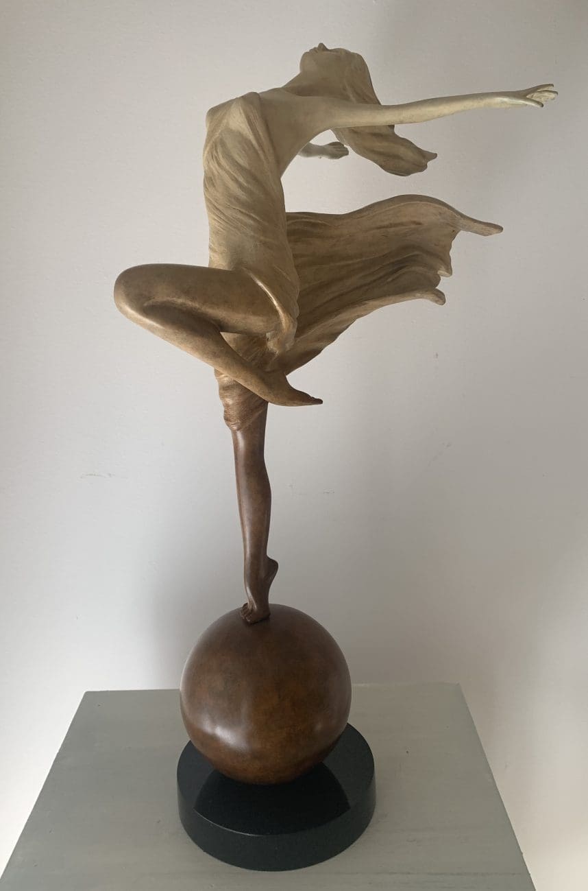 "To Live, to Breath, to Dance"Exhuberant Exstatic semi Nude Sculpture - Image 3