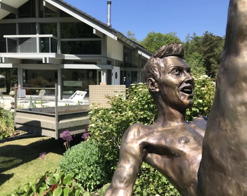 Loki (Bronze Nude Male Gymnast Sculpture) - Image 5