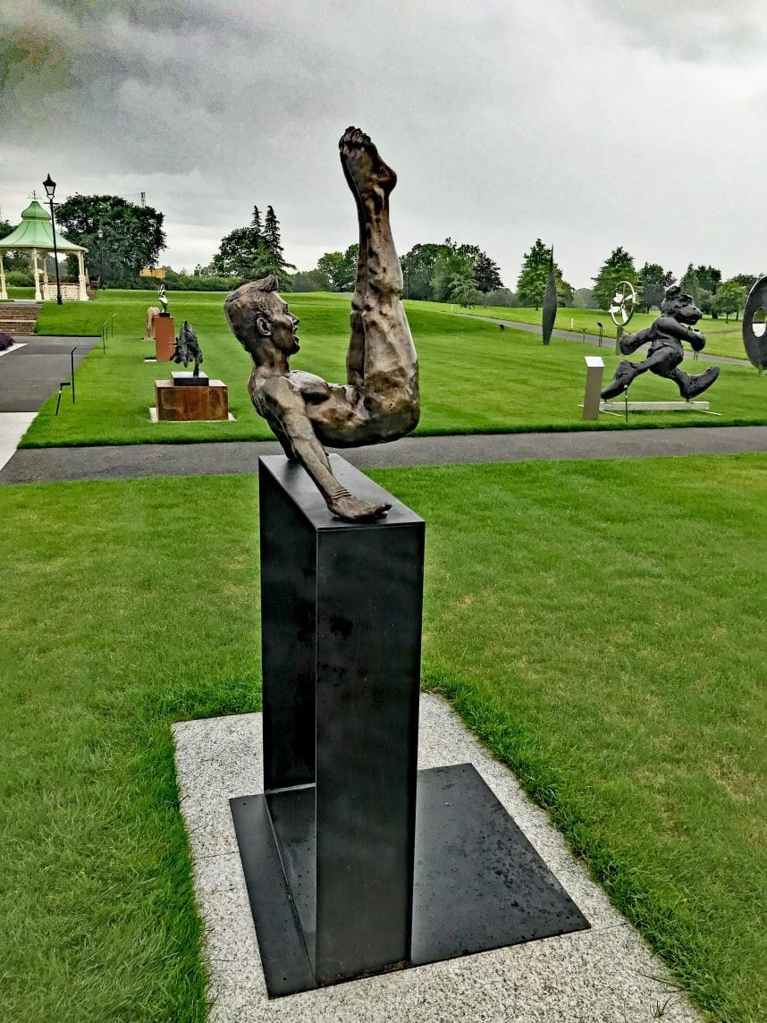 Loki (Bronze Nude Male Gymnast Sculpture) - Image 6