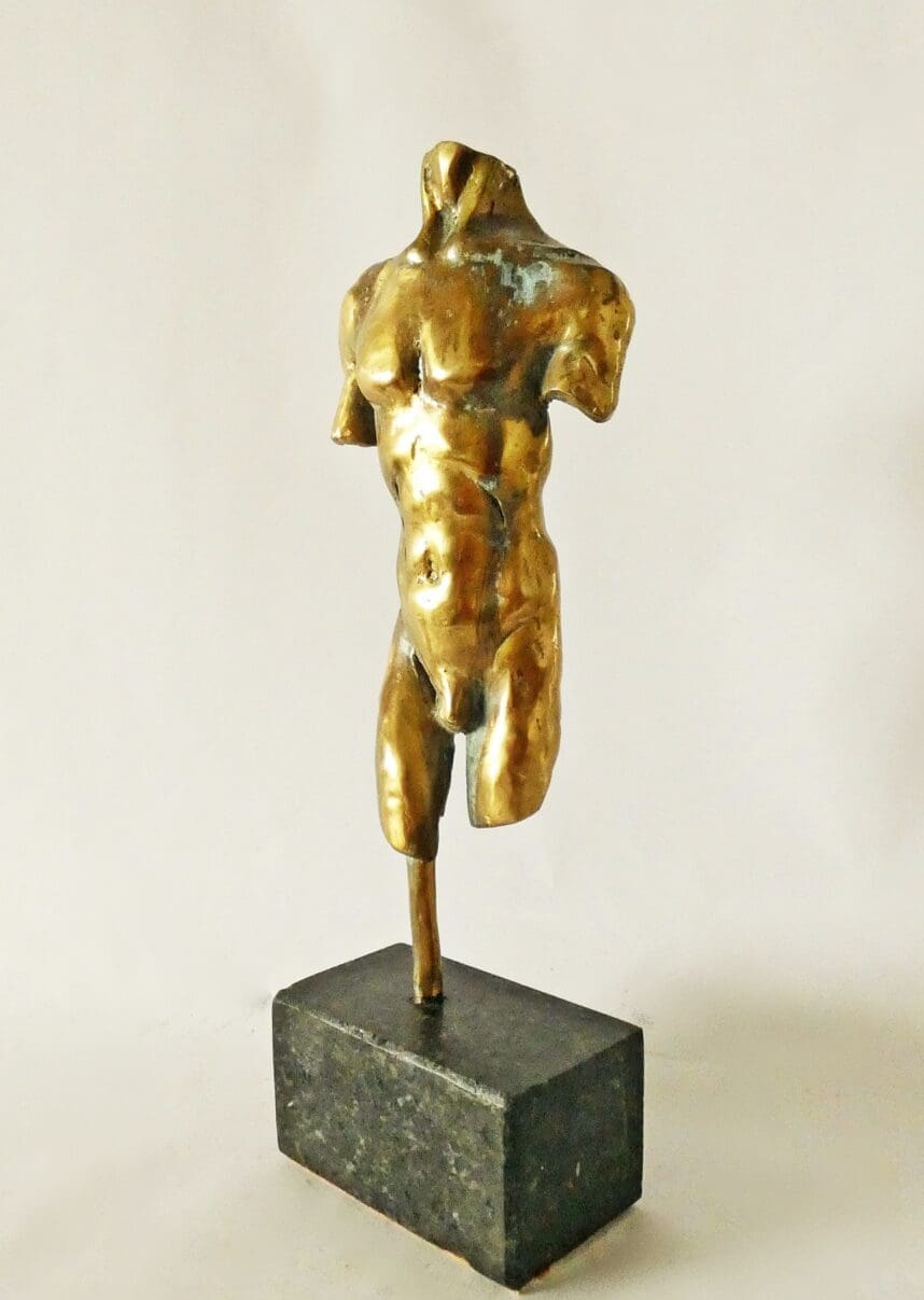 TORSO (Small Male Bronze Chest Indoor statue) - Image 10