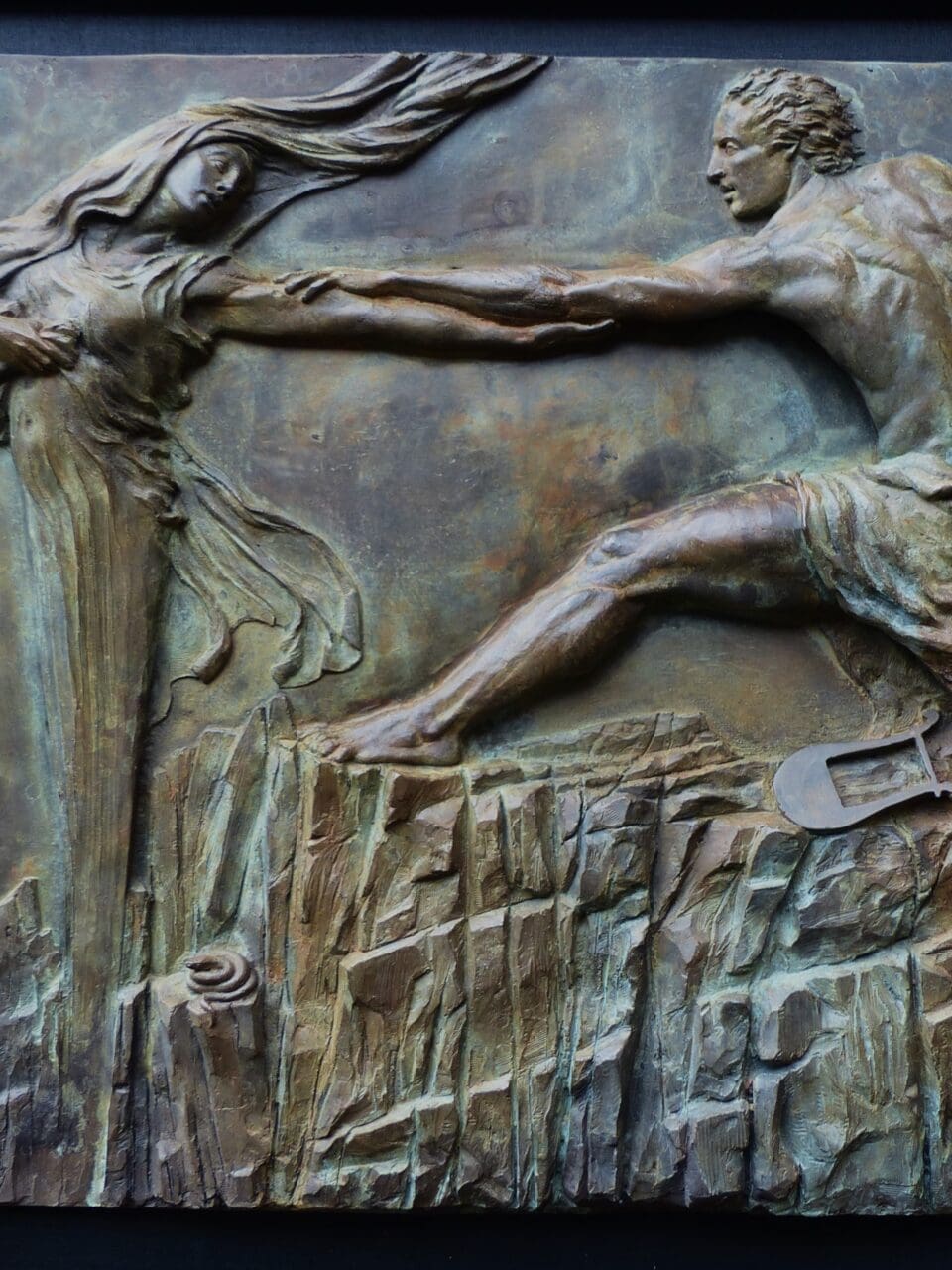 Orpheus and Eurydice (Small Relief Wall statue) - Image 3