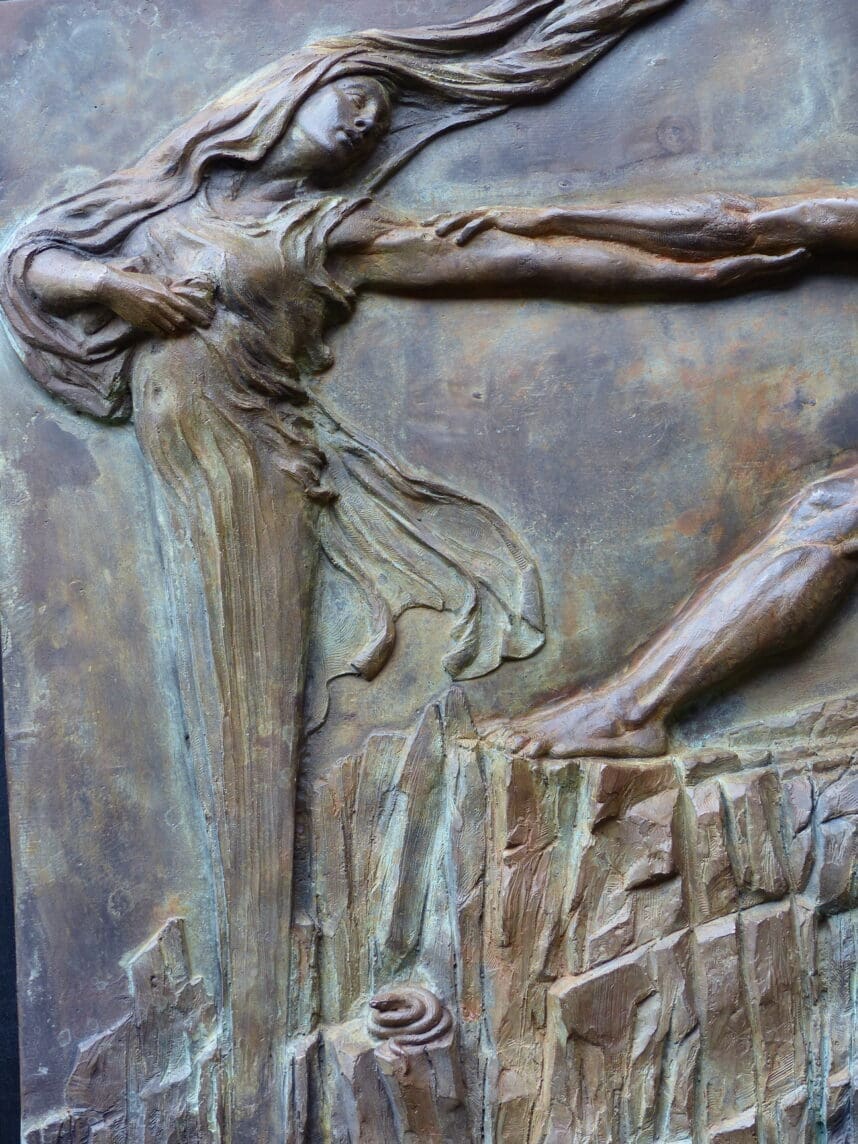 Orpheus and Eurydice (Small Relief Wall statue) - Image 5