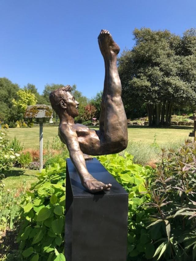Loki (Bronze Nude Male Gymnast Sculpture) - Image 7
